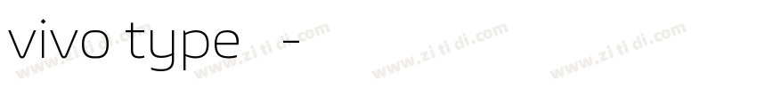 vivo type 繁字体转换